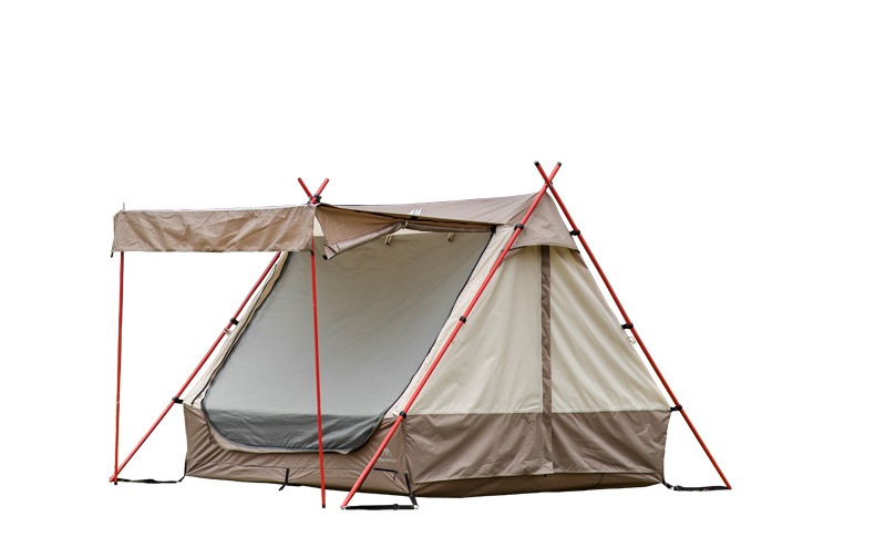 Cheap Goat Tents Light Luxury Waterproof Sunscreen Breathable Roof Tent with Independent Sunshade Shelter Canopy Multi functional Chimney Hole   